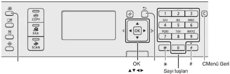 CANON iSensys MFG4730 - Menüde Gezinme ve Metin Giriş Yöntemi - 1