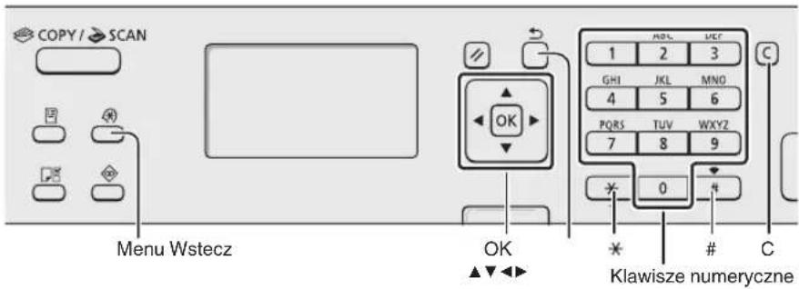 CANON iSensys MFG4730 - Poruszanie się po menu i sposób wpisywania tekstu - 2