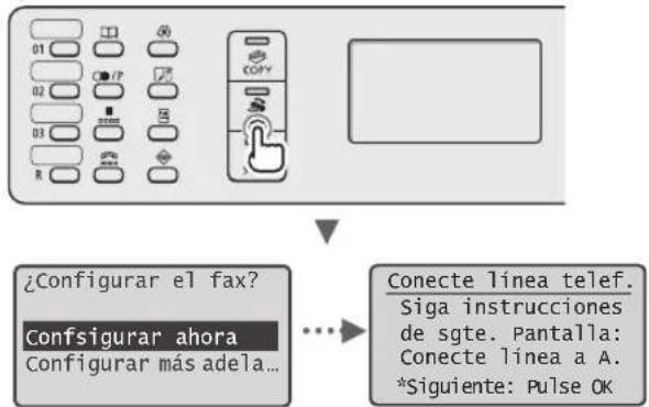 CANON iSensys MFG4730 - Especifique la configuración inicial de fax. - 1