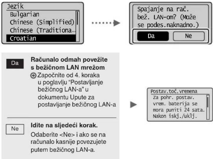 CANON iSensys MFG4730 - Određivanje početnih postavki - 1