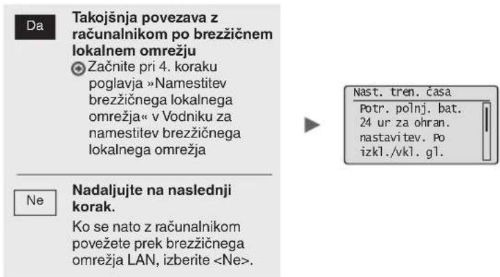CANON iSensys MFG4730 - Določanje začetnih nastavitev - 2