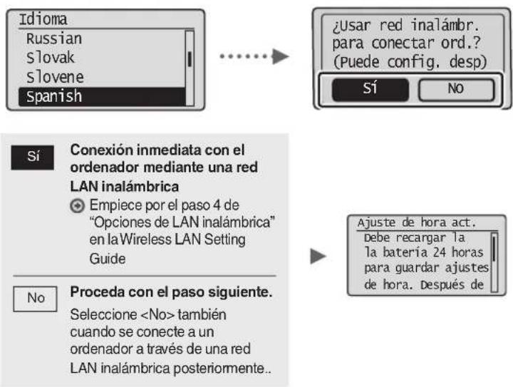 CANON iSensys MFG4730 - Especificación de la configuración inicial - 1
