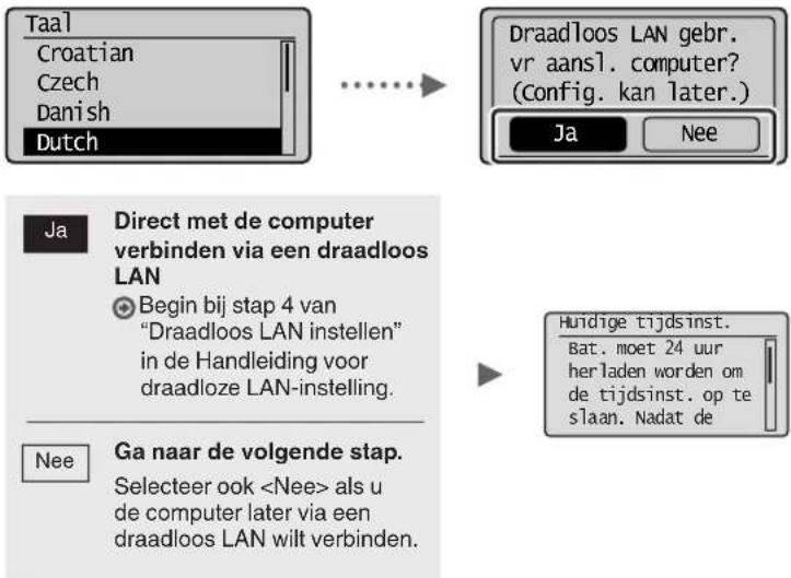 CANON iSensys MFG4730 - De begininstellingen opgeven - 1