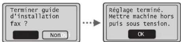 CANON iSensys MFG4730 - Quittez le Guide de configuration du fax, puis redémarrez la machine. - 1