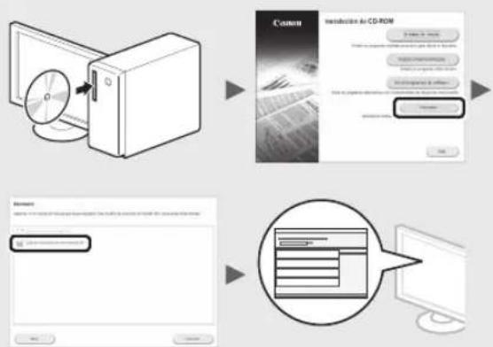 CANON iSensys MFG4730 - Para obtener información detallada sobre los procedimientos de instalación: - 1