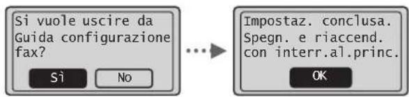 CANON iSensys MFG4730 - Uscire dalla Guida configurazione fax, quindi riavviare la macchina. - 1
