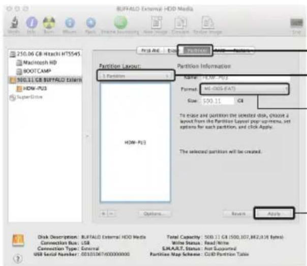 BUFFALO MiniStation Air - Formatage en FAT32 (Mac) - 2