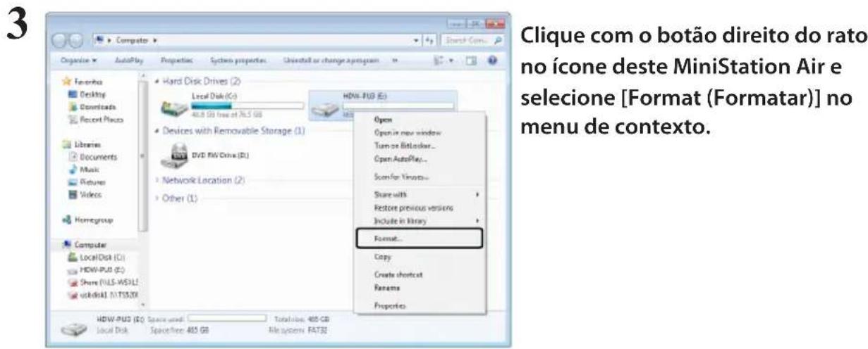 BUFFALO MiniStation Air - Formatar com NTFS (Windows) - 1