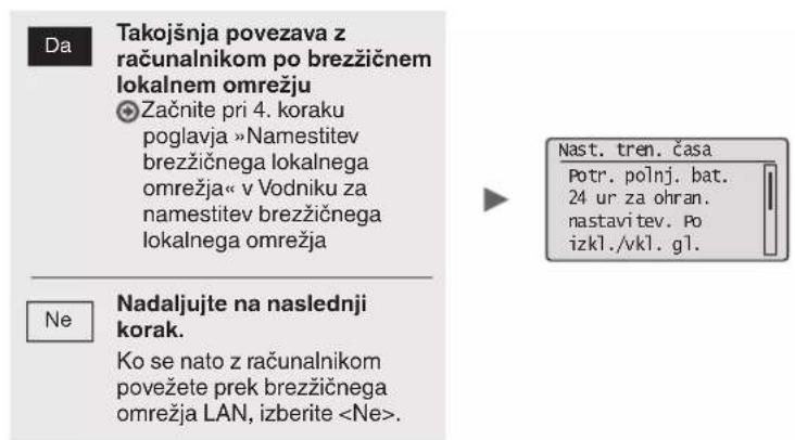 CANON iSensys MF4750 - Dolocanje začetnih nastavitev - 2