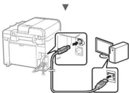 CANON iSensys MF4750 - Uhendamine USB-kaabli abill - 2