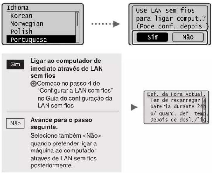 CANON iSensys MF4750 - Específicar as definições iniciais - 1