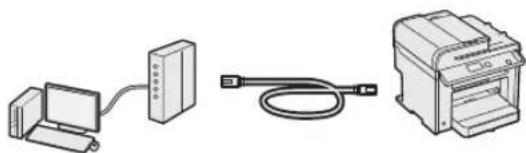 CANON iSensys MF4750 - Auswahlen der Methode zum Herstellen einer Verbindung zwischen Gerät und Computer - 1