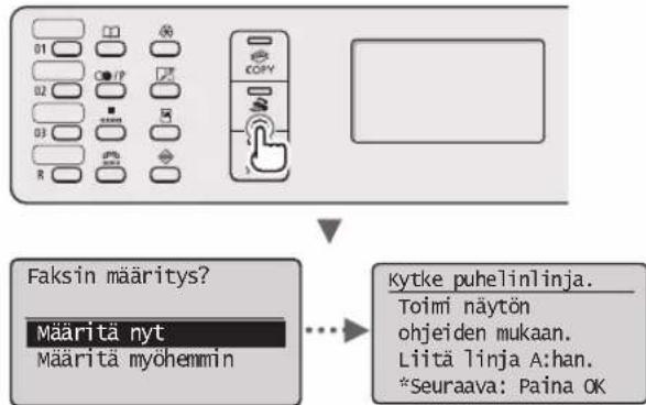 CANON iSensys MF4750 - Maarita faksin perusasetukset. - 1