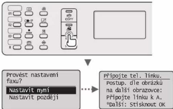 CANON iSensys MF4750 - Urceni pocatecniho nastaveni faxu a priopojen telefonniho kabelu (pouze model MF4890dw/MF4870dn/MF4780w/MF4750) - 1