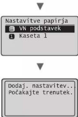 CANON iSensys MF4750 - Nastavitev velikosti in vrste papirja - 3