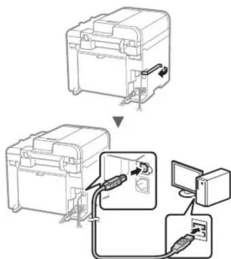 CANON iSensys MF4750 - Connexion via un cable USB - 1