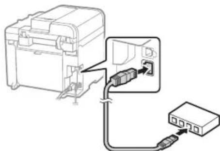 CANON iSensys MF4750 - Conectarea printr-o retea LAN cu fir (numai pentru MF4890dw/MF4870dn/MF4780w) - 1