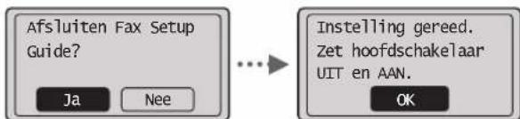 CANON iSensys MF4750 - Sluit de Fax installmentegids en start het apparaat opniew. - 1