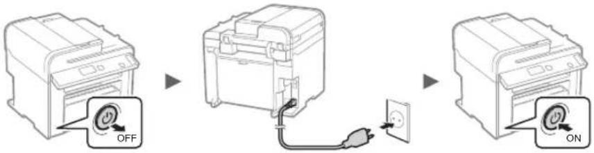 CANON iSensys MF4750 - A tapkabel csatlakoztatasa es a keszulek BEKAPCSOLASA - 1
