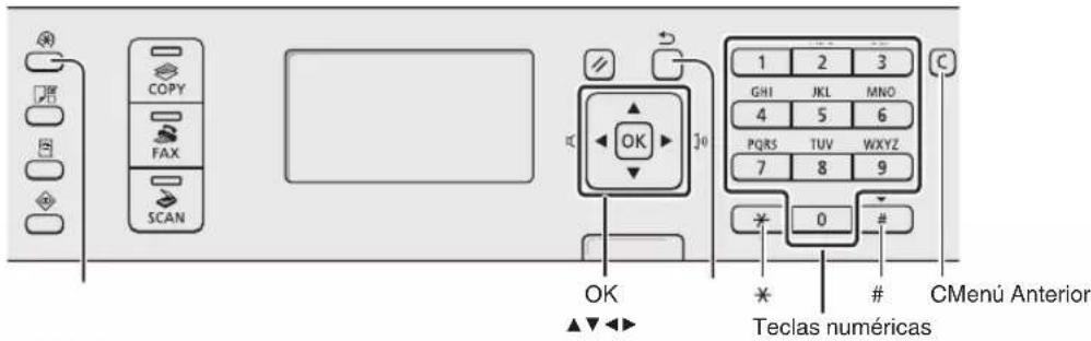 CANON iSensys MF4750 - Navigación por el menu y método de introducción de texto - 1