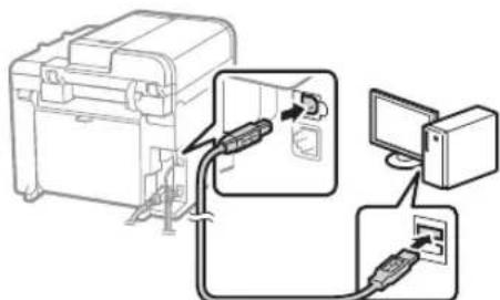 CANON iSensys MF4750 - PoiKluoyehne c nomoouho Ka6eJRA USB - 2