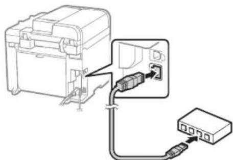 CANON iSensys MF4750 - Ligar através de LAN com fios (apenas MF4890dw/MF4870dn/MF478 - 1
