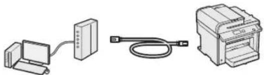 CANON iSensys MF4750 - Savienojuma veida starp iekartu un datoru izvele - 1