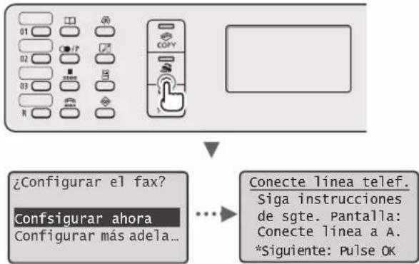 CANON iSensys MF4750 - Especifique la configuracion inicial de fax. - 1