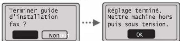 CANON iSensys MF4750 - Quittez le Guide de configuration du fax, puis redémarrez la machine. - 1
