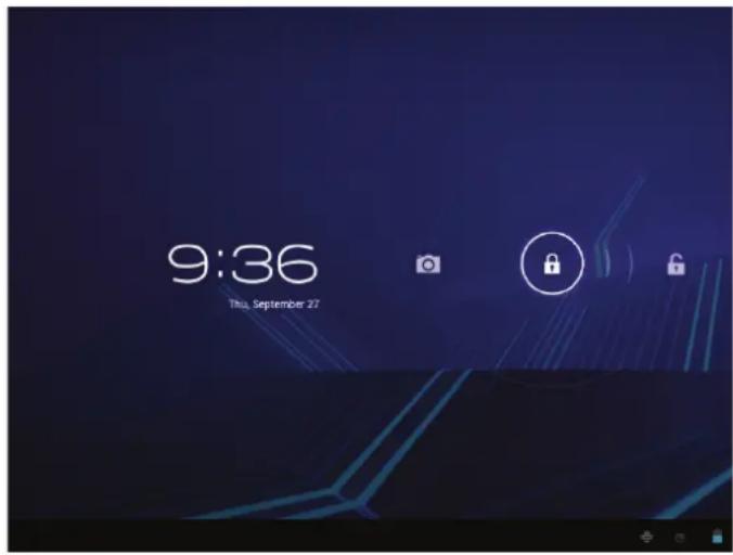 COBY Kyros MID8048 - Cómo desbloquear la pantalla - 1