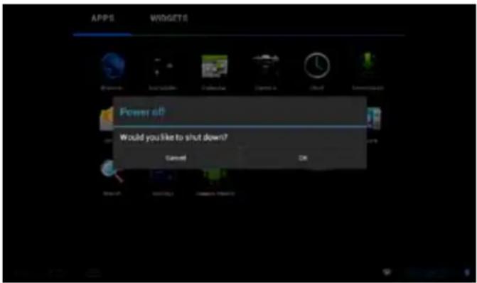 COBY Kyros MID9740 - Turning the Tablet on and off - 1