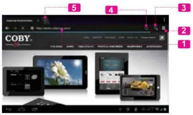 COBY Kyros MID9740 - Navegar por la Web - 1