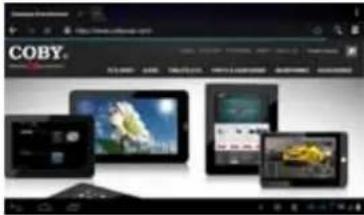 COBY Kyros MID9740 - To bookmark a webpage. - 1