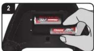 CARRERA Black Devil - Vstavitev baterij - 2