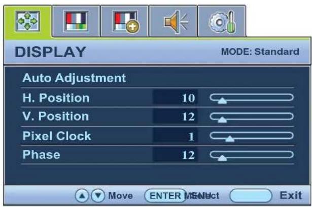 BENQ 9H.L7ALA.FPE - Menu AFFICH. - 1