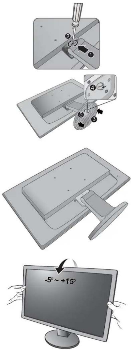BENQ 9H.L7ALA.FPE - Fixez la base du moniteur. - 5
