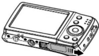 CASIO Exilim Zoom QVR200 - Mise en place de la batterie - 1
