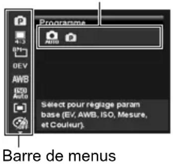 CASIO Exilim Zoom QVR200 - Utilisation du menu de fonctions - 2
