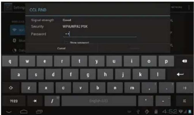 COBY Kyros MID7048 - Connect to a Wi-Fi network - 3