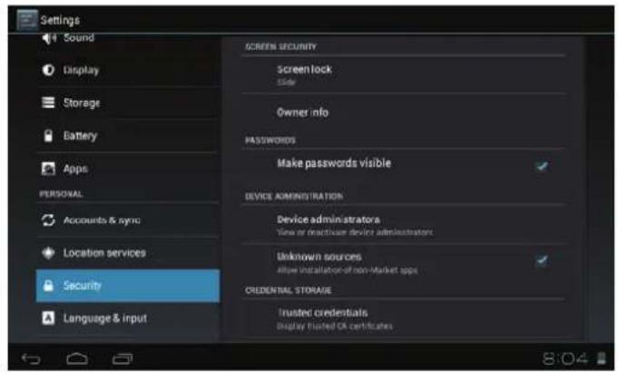 COBY Kyros MID7048 - Unlocking the Screen - 2
