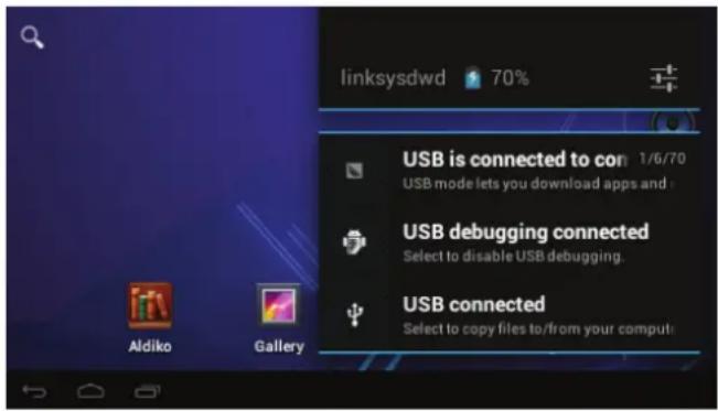 COBY Kyros MID4331 - A propos des notifications - 1