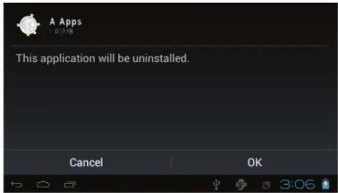 COBY Kyros MID4331 - To uninstall an application: - 4