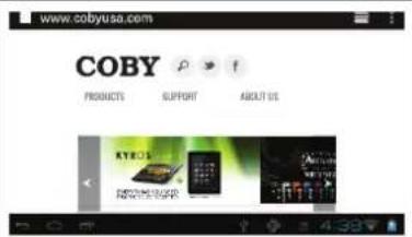 COBY Kyros MID4331 - Navegar por la Web - 3