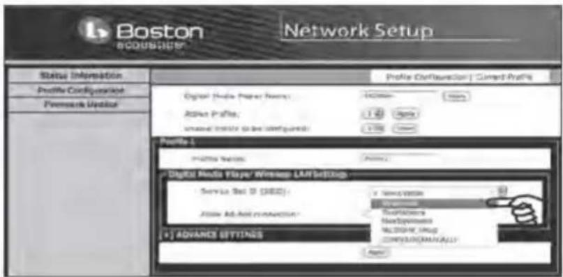 BOSTON ACOUSTICS MC200 Air - Exemples de fenêtres de sélection Wi-Fi - 3
