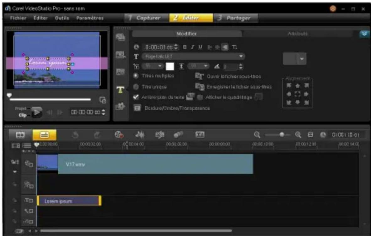 COREL VideoStudio Ultimate X6 - Faire correspondre un mouvement à un chemin de tracé - 1