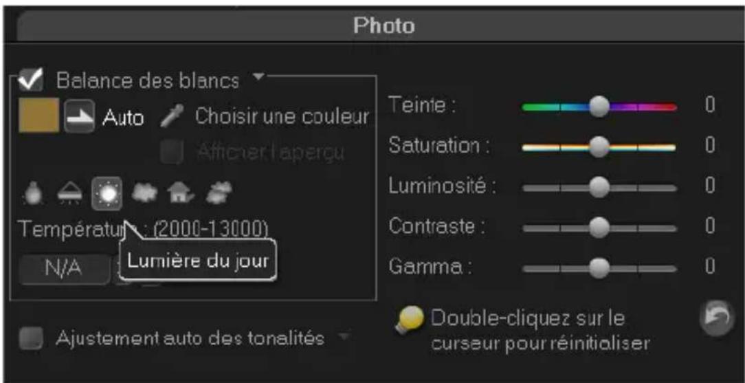 COREL VideoStudio Ultimate X6 - Pour ajuster la balance des blancs - 1
