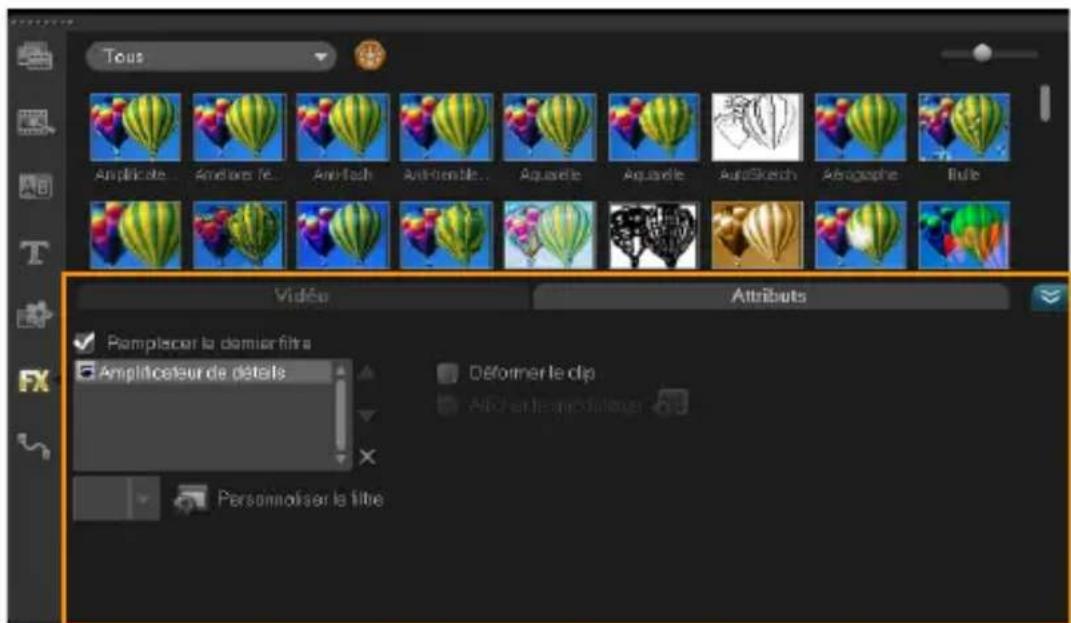 COREL VideoStudio Ultimate X6 - Panneau Options de l'etape Editor - 1