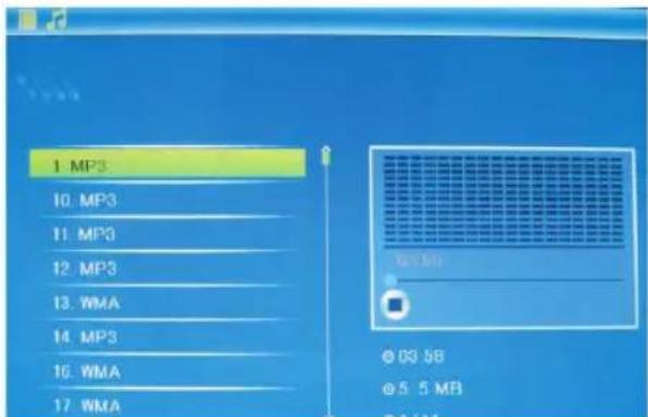 BRAUN Digiframe 7050 SLT - Mode musique - 1