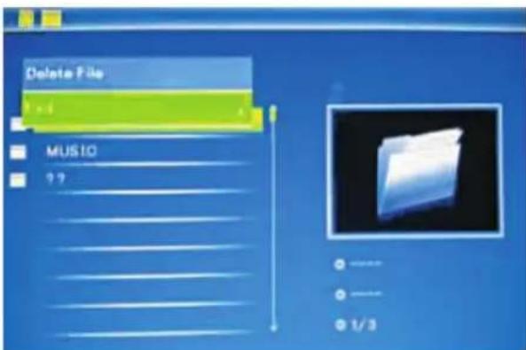 BRAUN Digiframe 7050 SLT - Funktion radera - 1