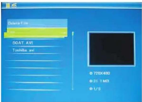 BRAUN Digiframe 7050 SLT - Funktion Löschen - 1